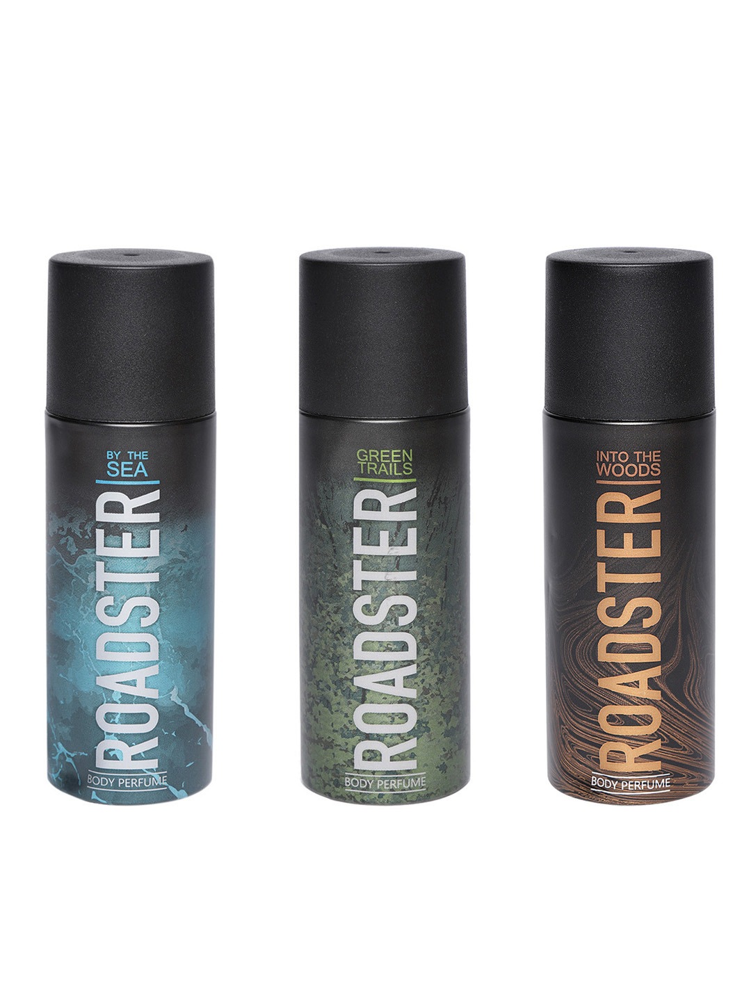 

Roadster Men Set of 3 No Gas Body Sprays, Green