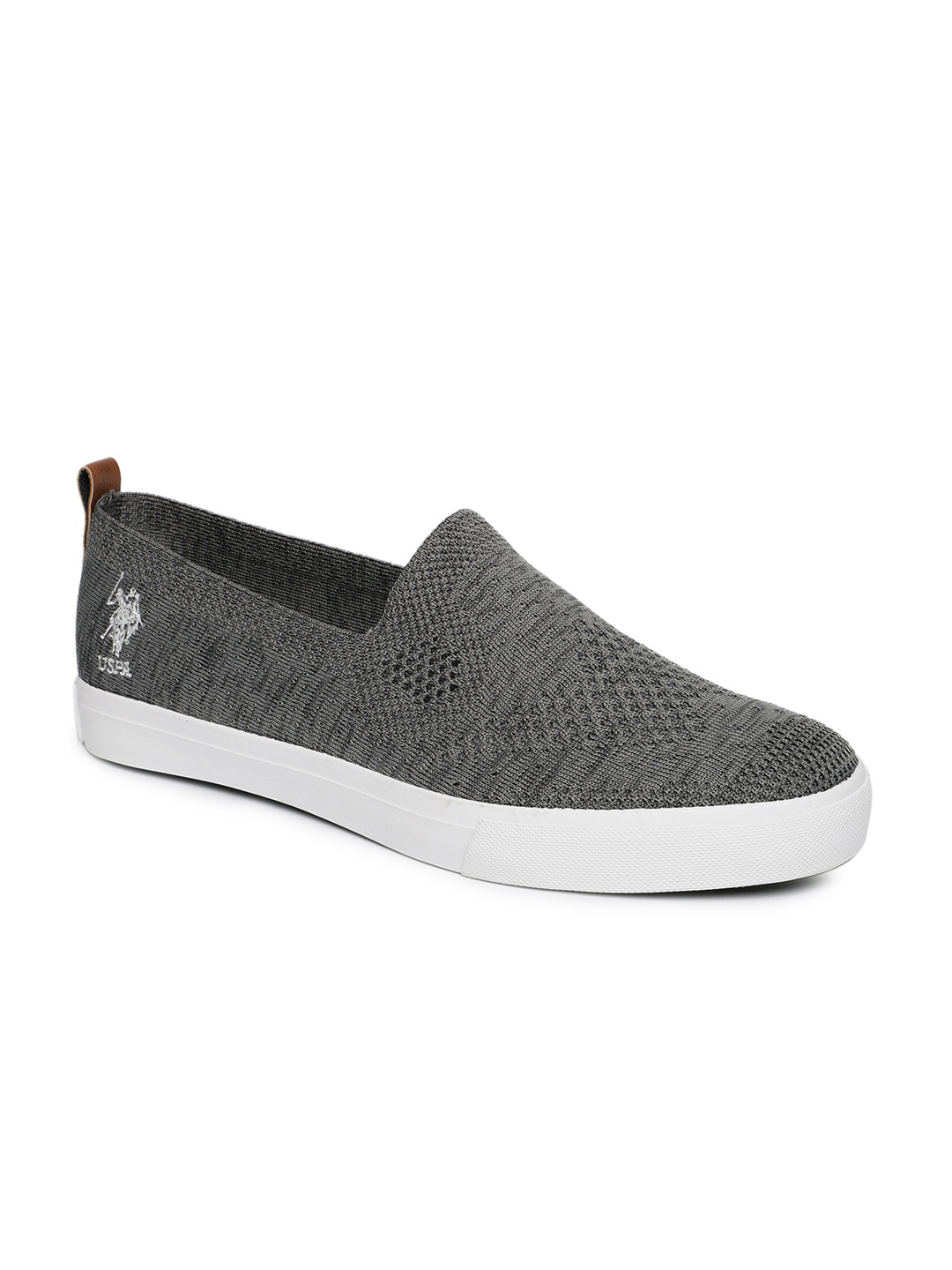 

U.S. Polo Assn. Men Grey Slip-On Sneakers