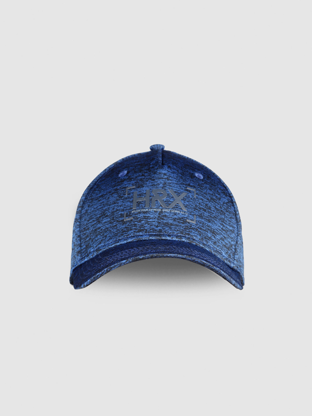 

HRX by Hrithik Roshan Men Blue Melange Solid Training Dry Fit Sweatband Cap