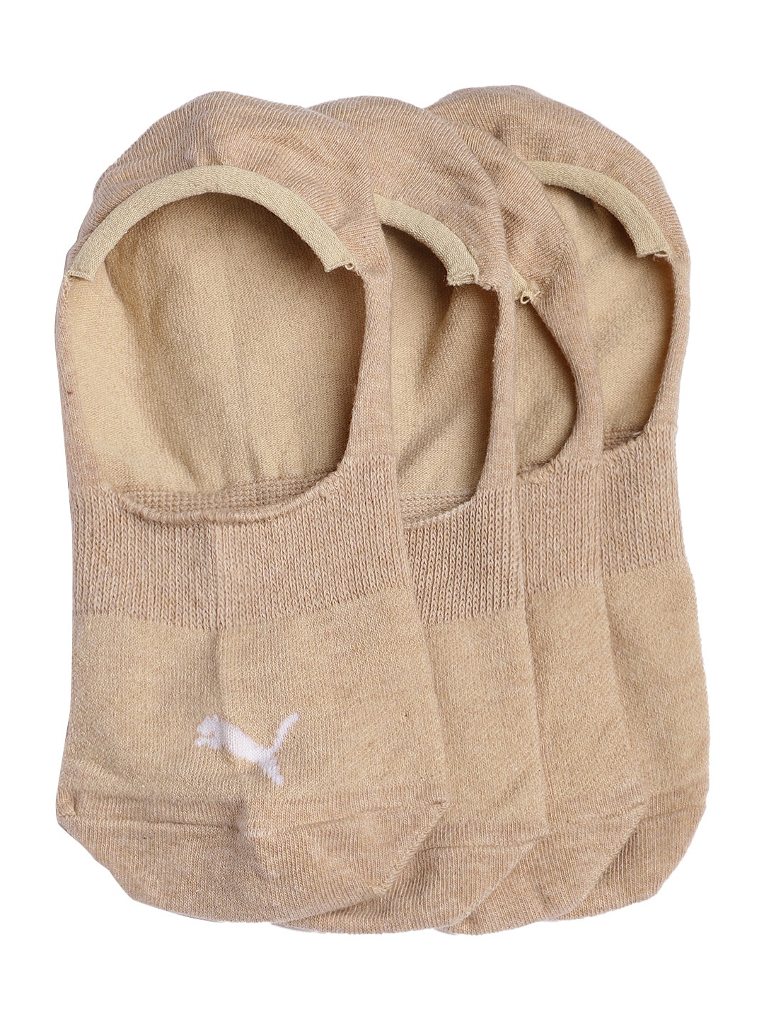 

Puma Unisex Pack of 2 FOOTIE Beige Shoe Liner Socks