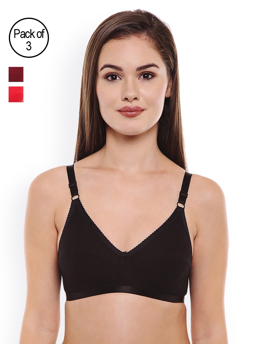 

Bodycare Pack of 3 Assorted Everyday Bras E1517REMHB(BCD)