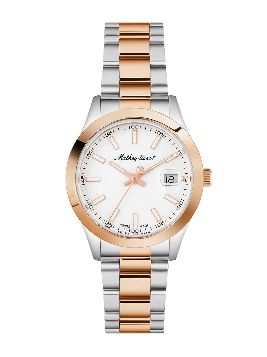 

Mathey-Tissot Women Swiss Made Quartz Analog Watch D450RA, White