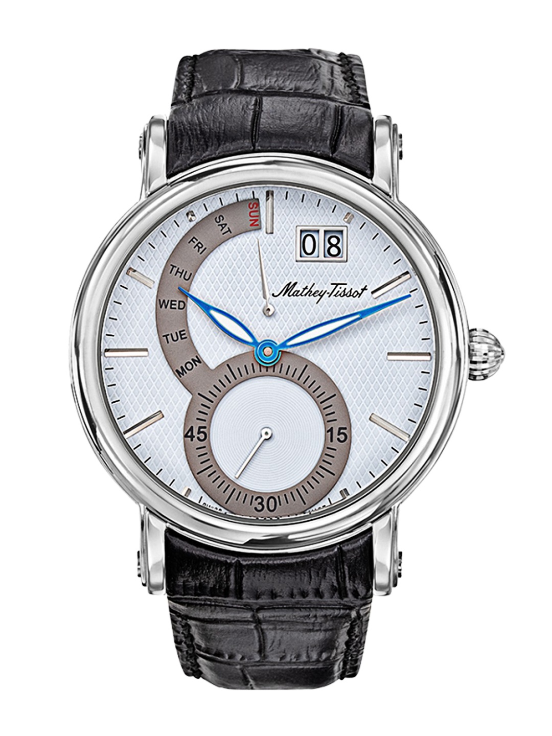 

Mathey-Tissot Swiss Made Men Retrograde White Dial Watch H7021AI