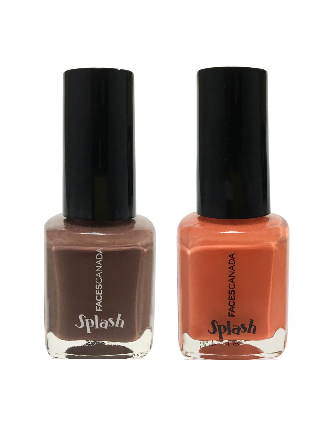 

FACES CANADA Set Of 2 Nail Enamels, Orange