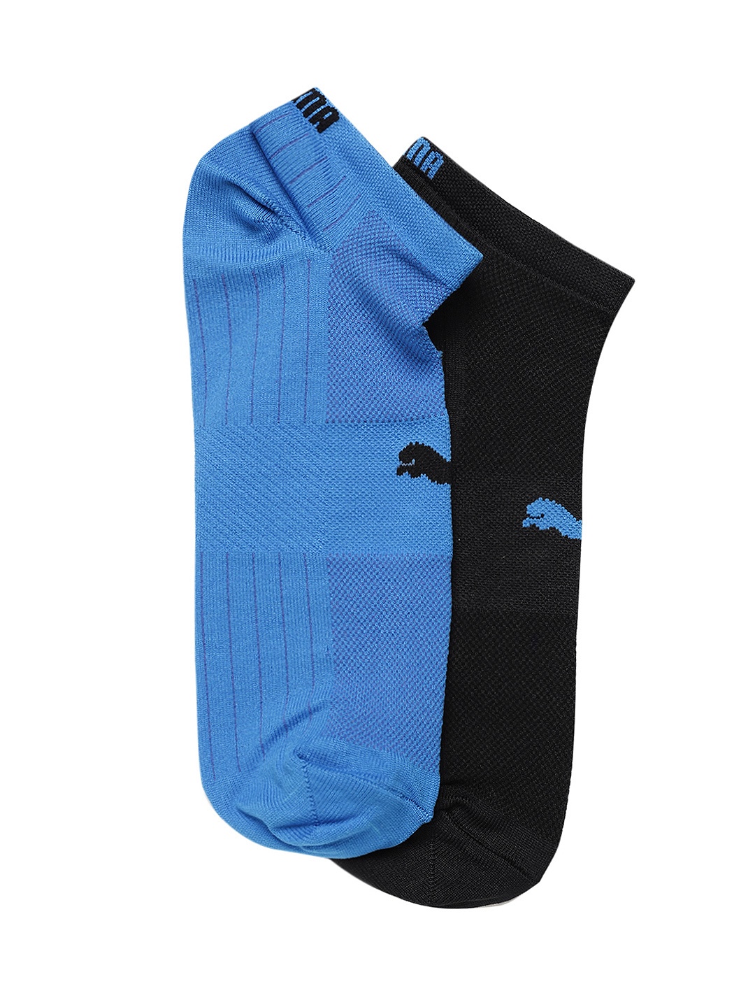 

Puma Unisex Set of 2 Performance Train Light Ankle-Length Socks, Blue