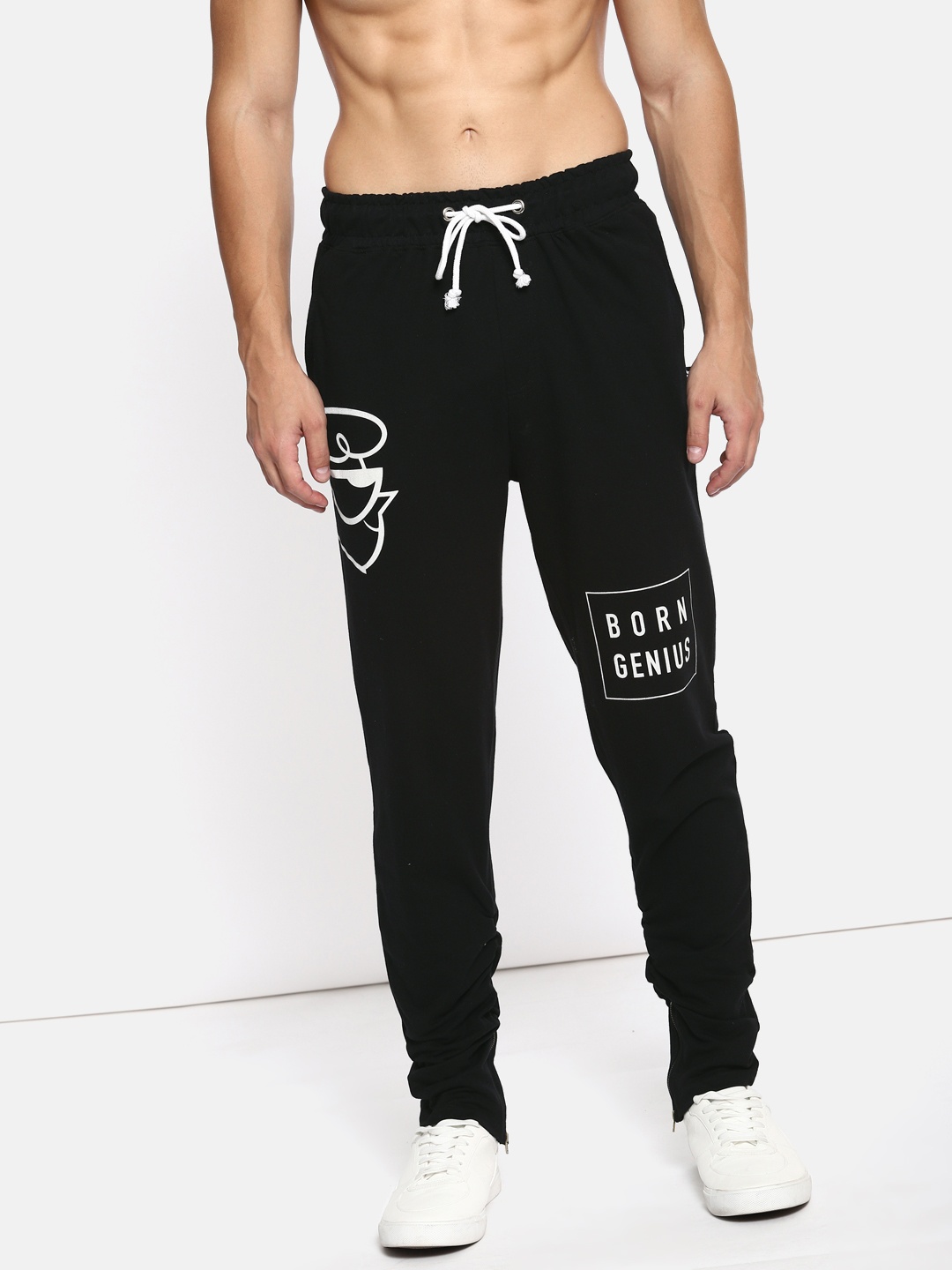 

Dexter by Kook N Keech Men Black Printed Track Pants