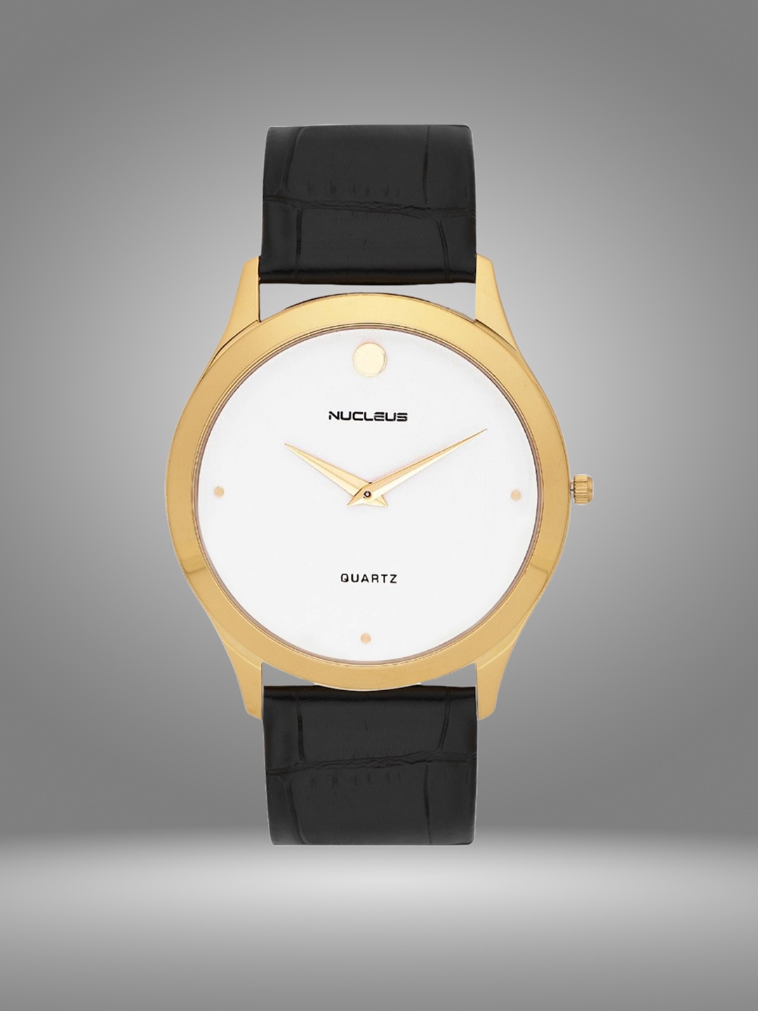 

Nucleus Unisex Gold-Toned & White Analogue Watch NMKLGWBK