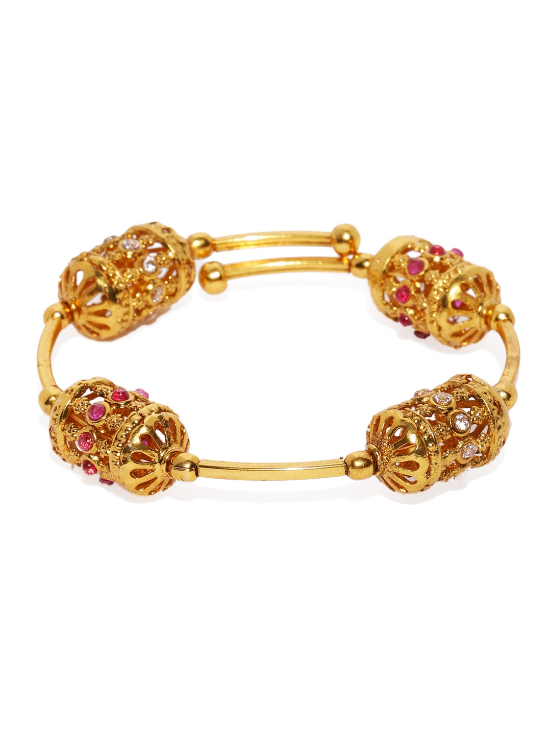 

Zaveri Pearls Women Gold-Toned Kada Bracelet