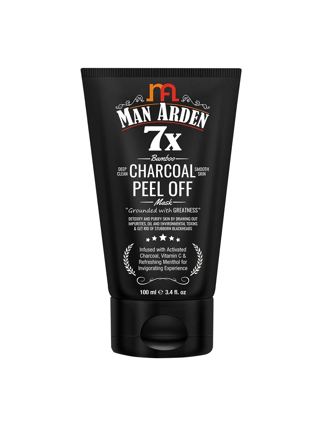 

Man Arden Men 7X Activated Charcoal Peel Off Mask, Black