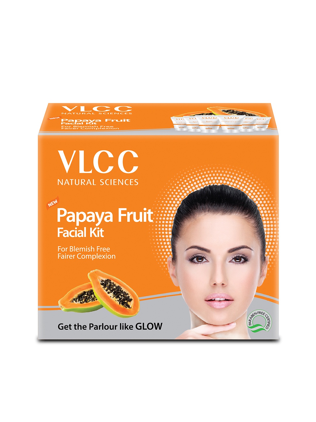 

VLCC Papaya Fruit Facial Kit, Orange