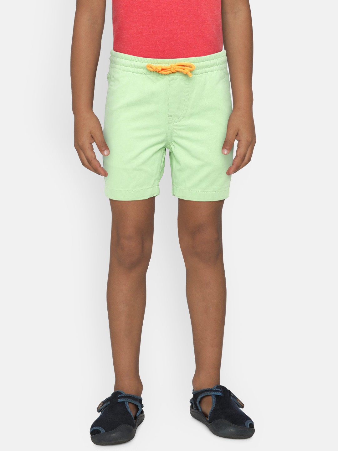 

United Colors of Benetton Boys Green Solid Regular Fit Shorts