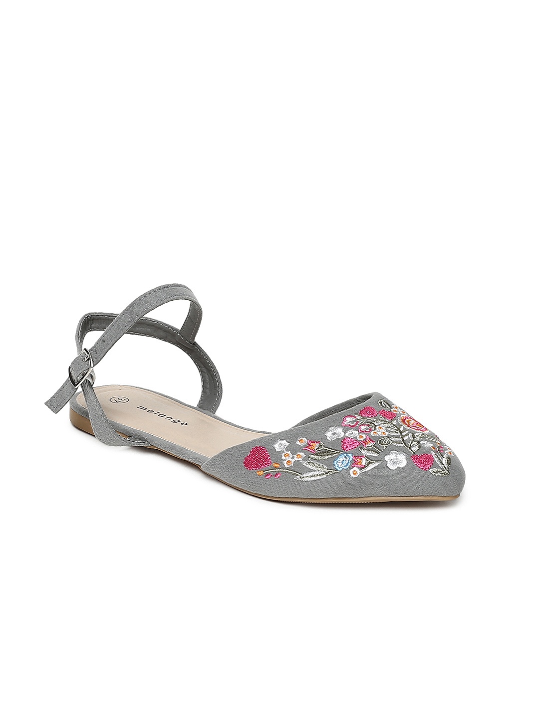 

Melange by Lifestyle Women Grey Woven Design Ballerinas