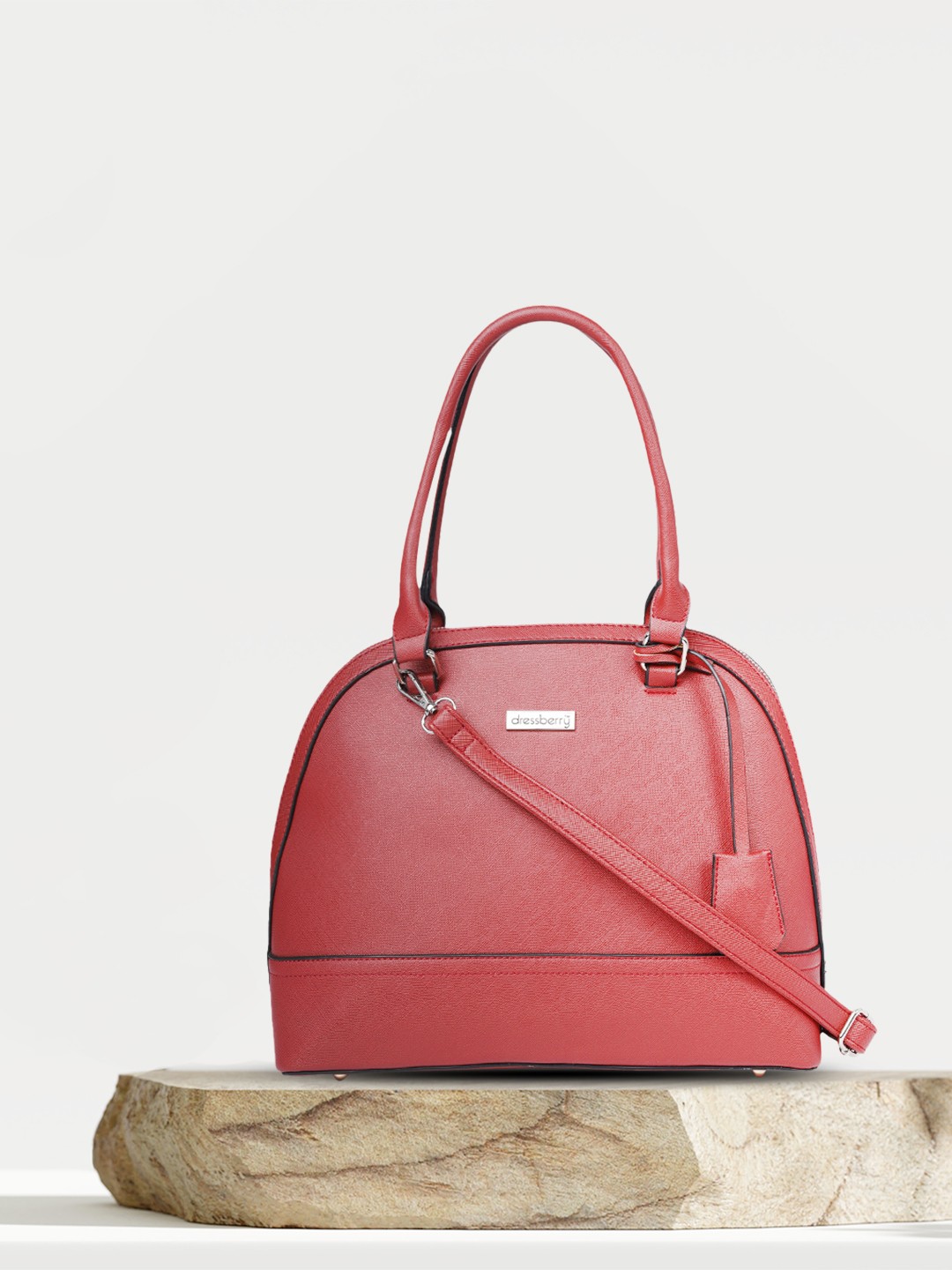 

DressBerry Women Red Solid Shoulder Bag
