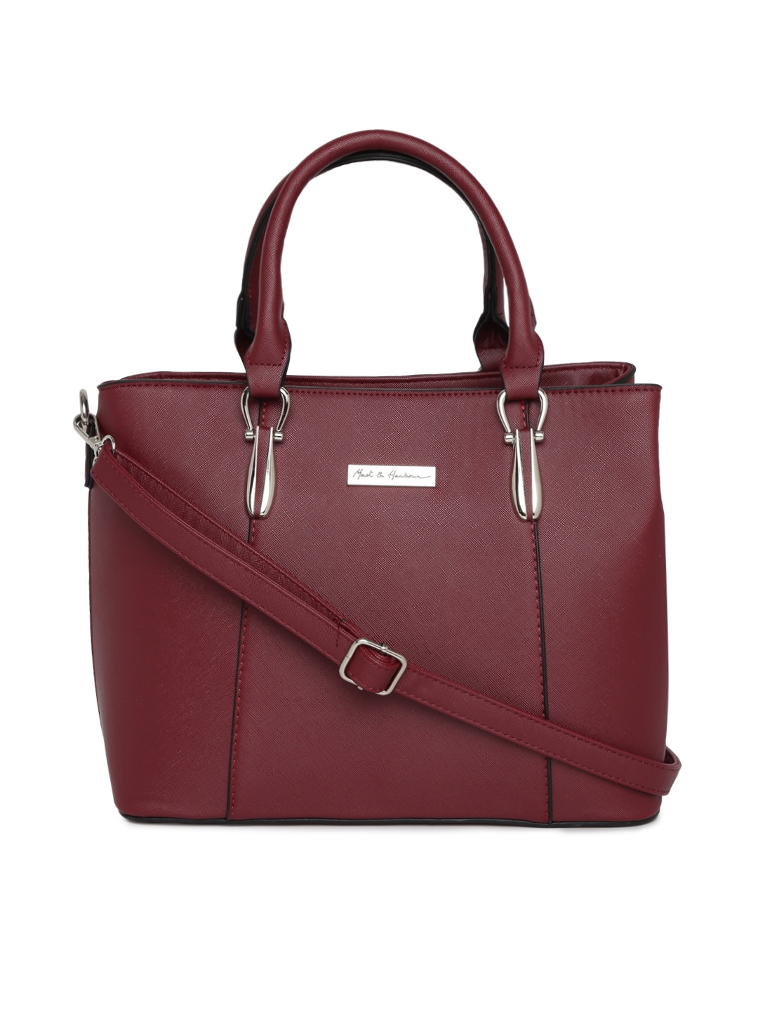 

Mast & Harbour Maroon Solid Handheld Bag