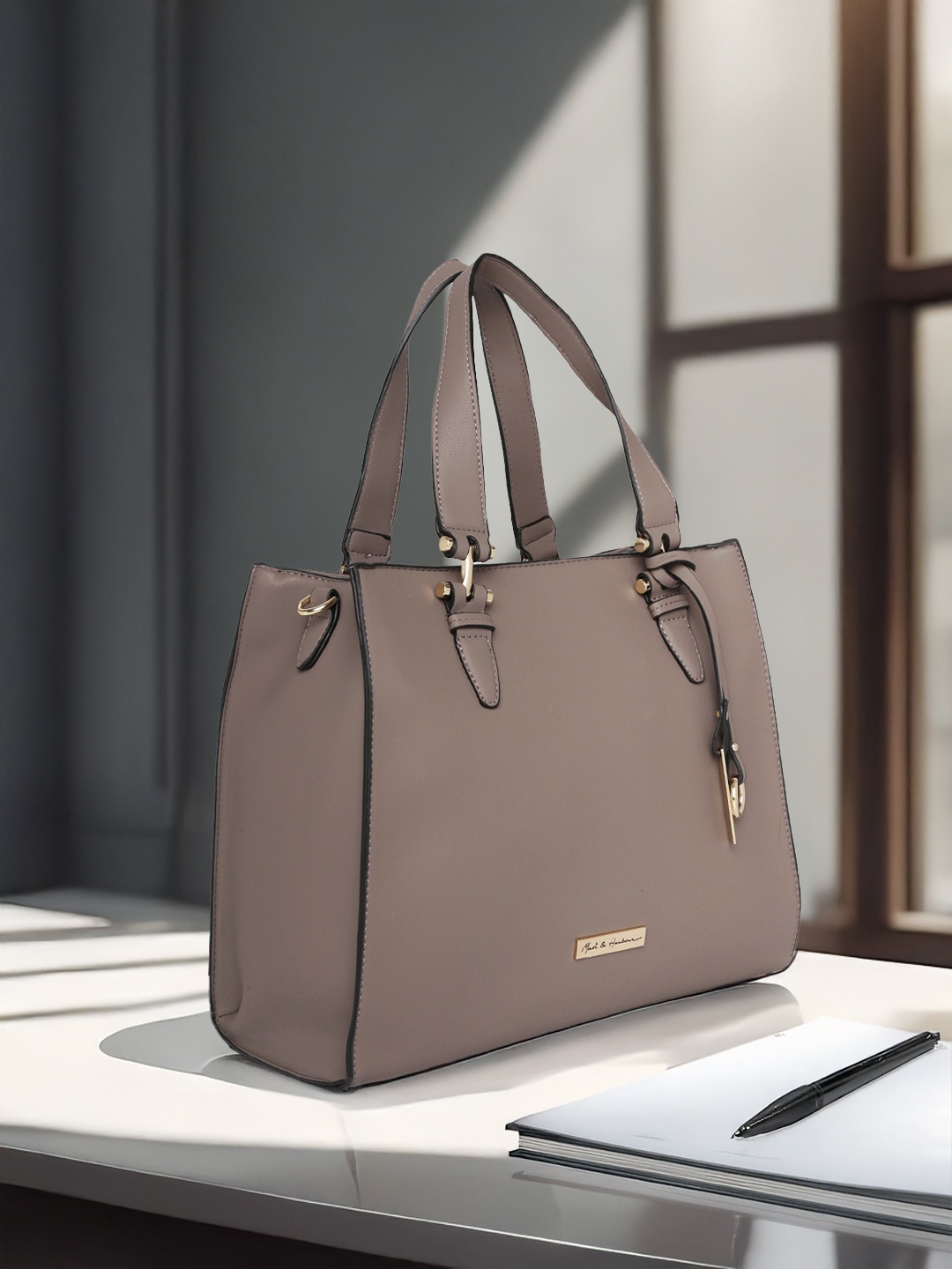 Mast & Harbour Brown Solid Shoulder Bag
