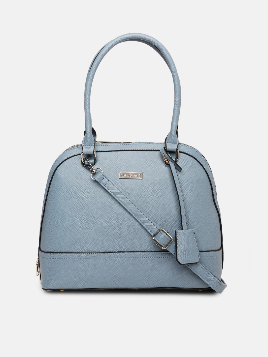 

DressBerry Blue Solid Handheld Bag