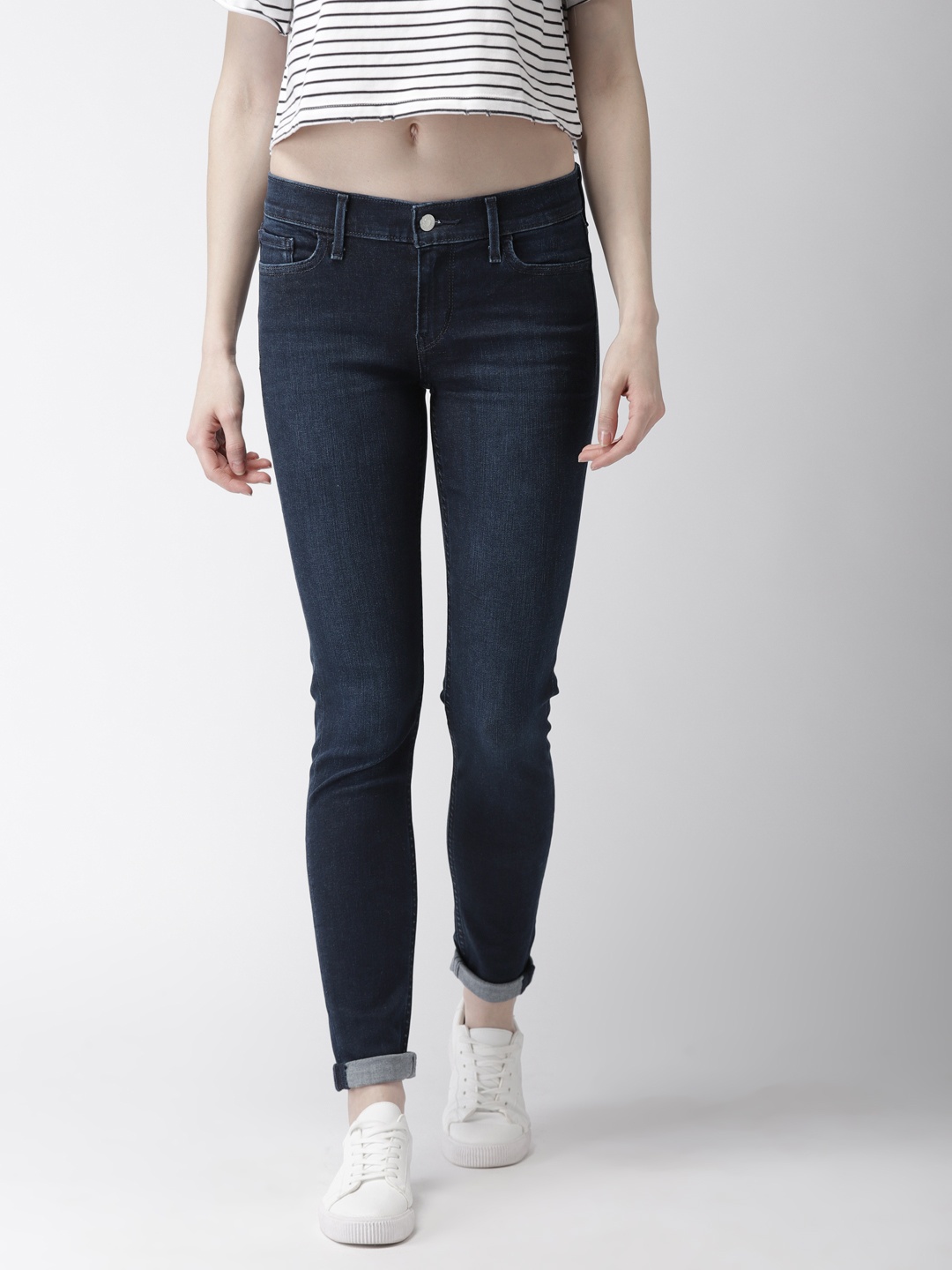 

Levis Women Blue Super Skinny Fit Mid-Rise Clean Look Stretchable Jeans