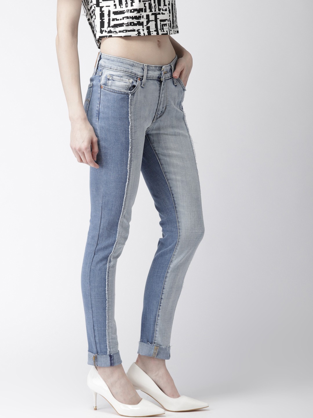 

Levis Women Blue Skinny Fit Mid-Rise Clean Look Stretchable Jeans 711