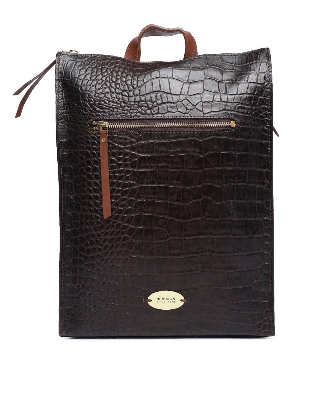 

Hidesign Women Brown Textured Backpack