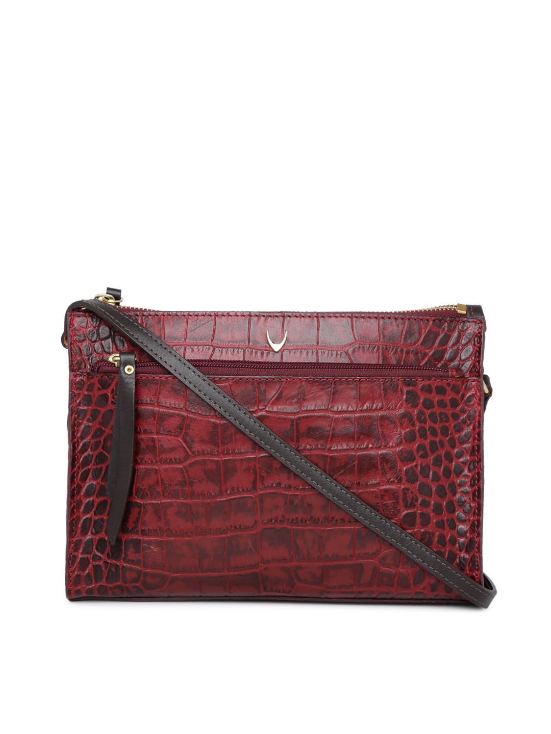 

Hidesign Red Textured Sling Bag
