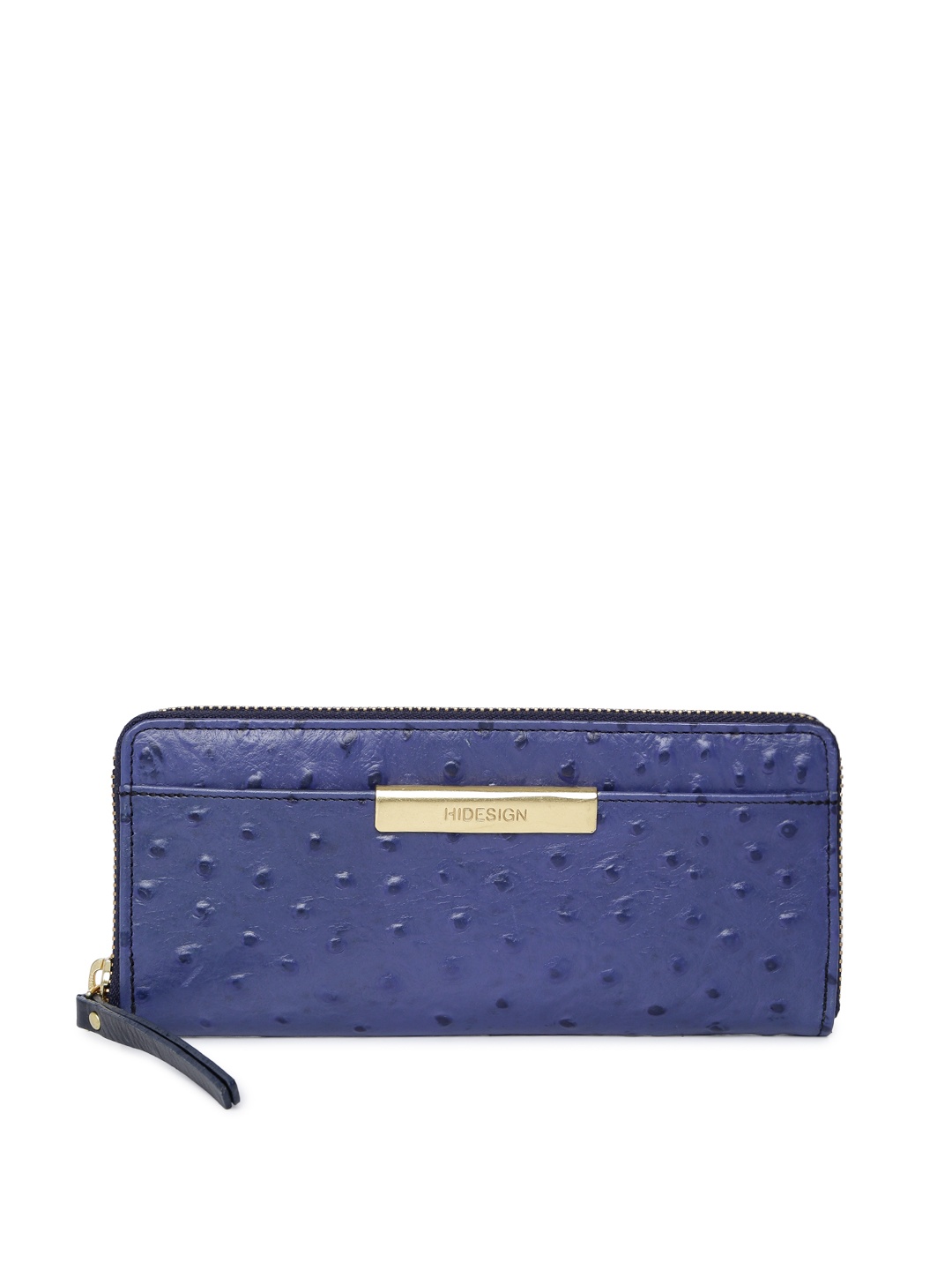 

Hidesign Women Blue Solid Zip Around Wallet