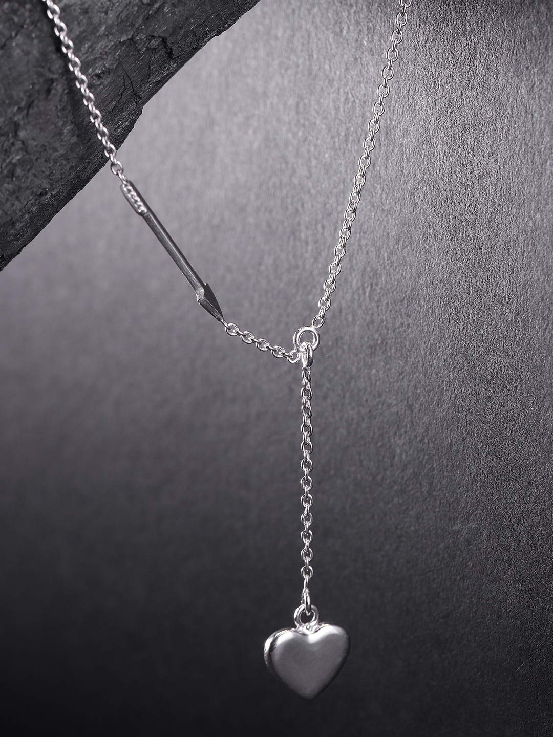 

Carlton London 925 Sterling Silver-Rhodium-Plated Necklace