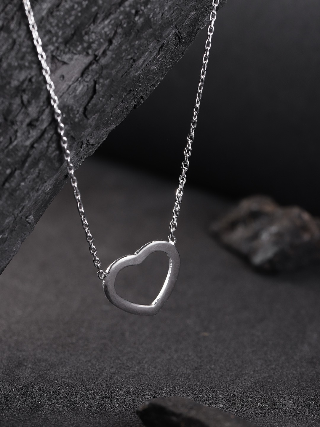 

Carlton London 925 Sterling Silver-Rhodium-Plated Necklace