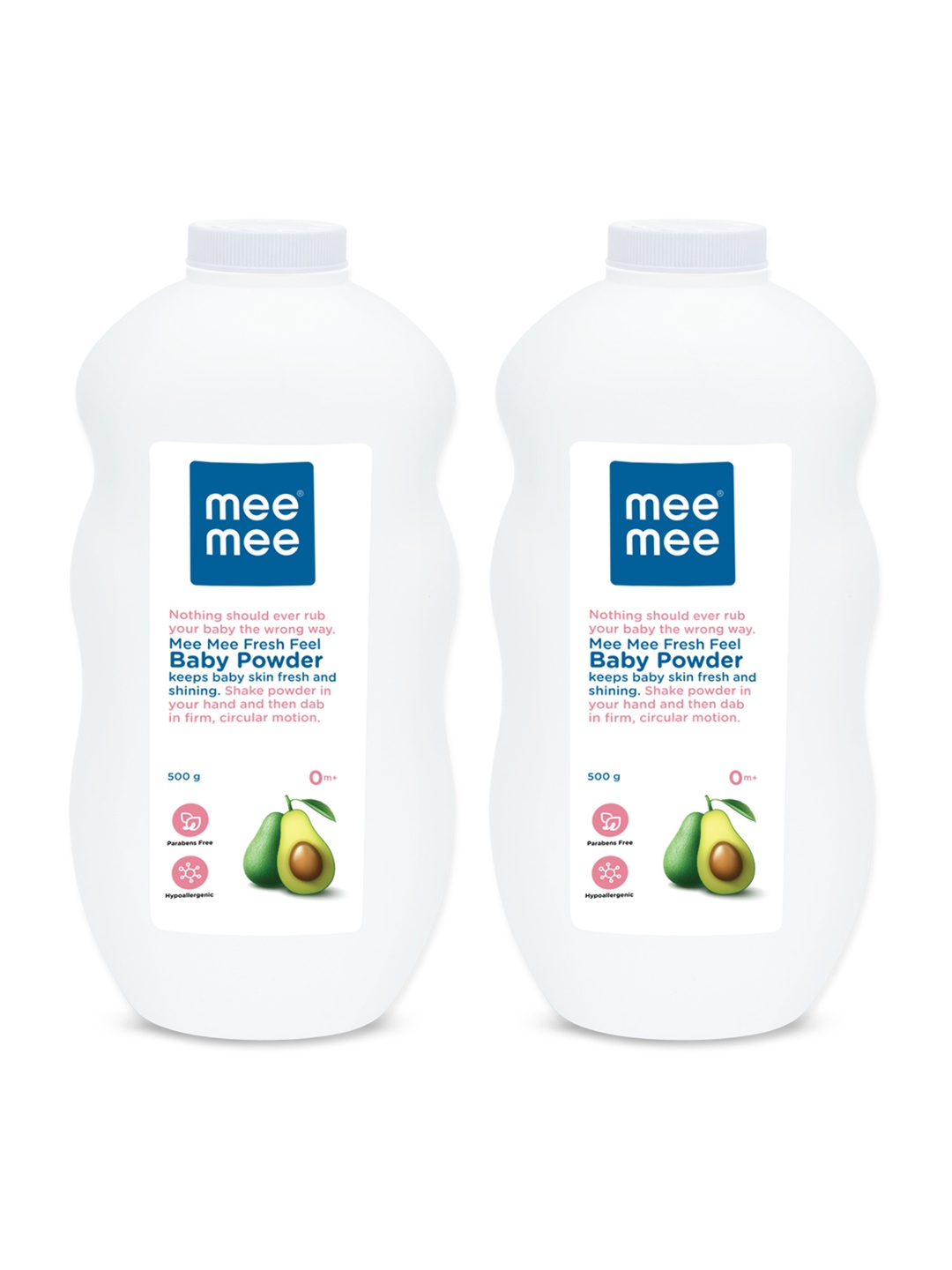 

MeeMee Unisex Set of 2 White Baby Fresh Feel Powder 500g