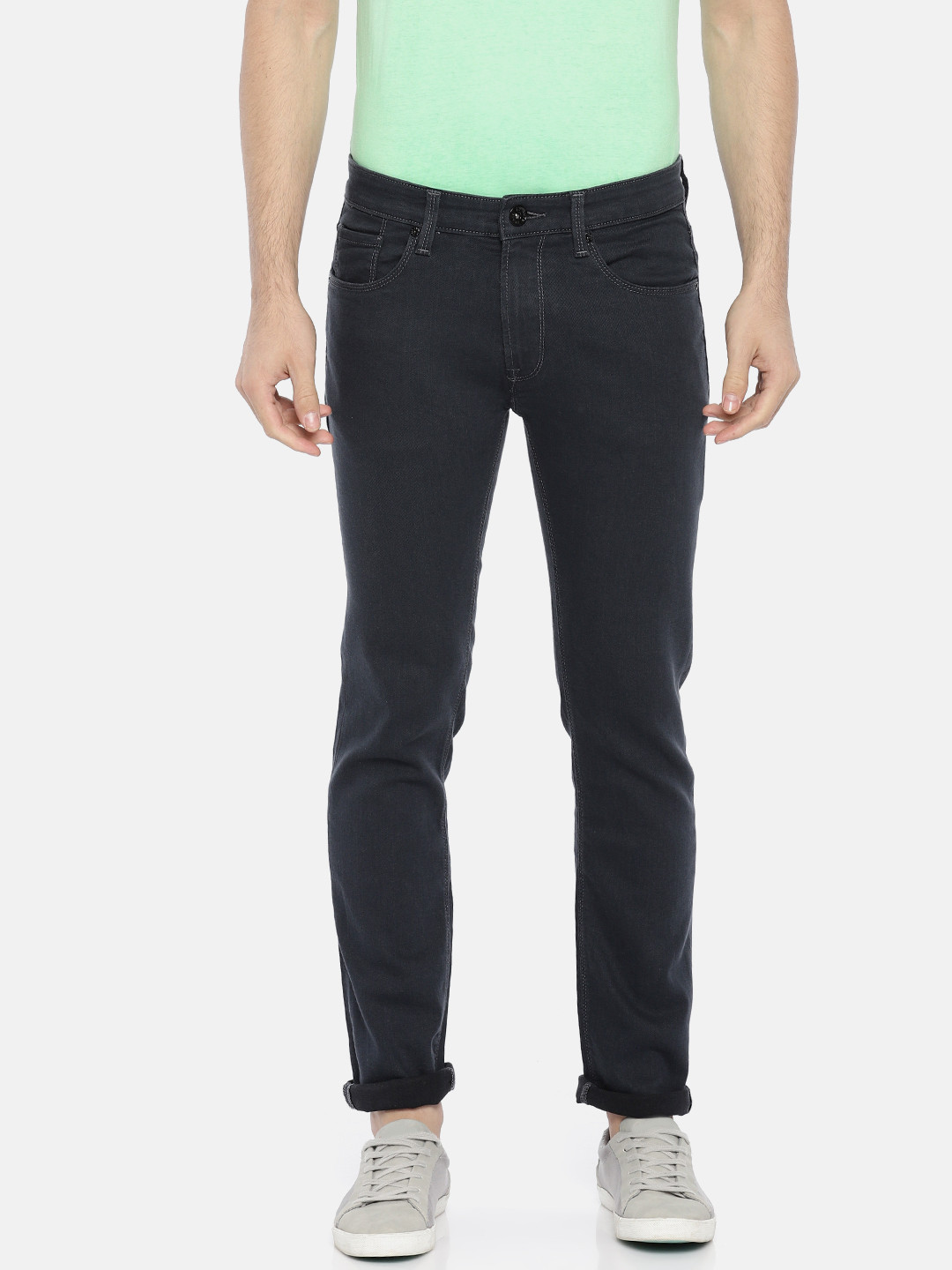 

Pepe Jeans Men Grey Slim Fit Low-Rise Clean Look Stretchable Jeans