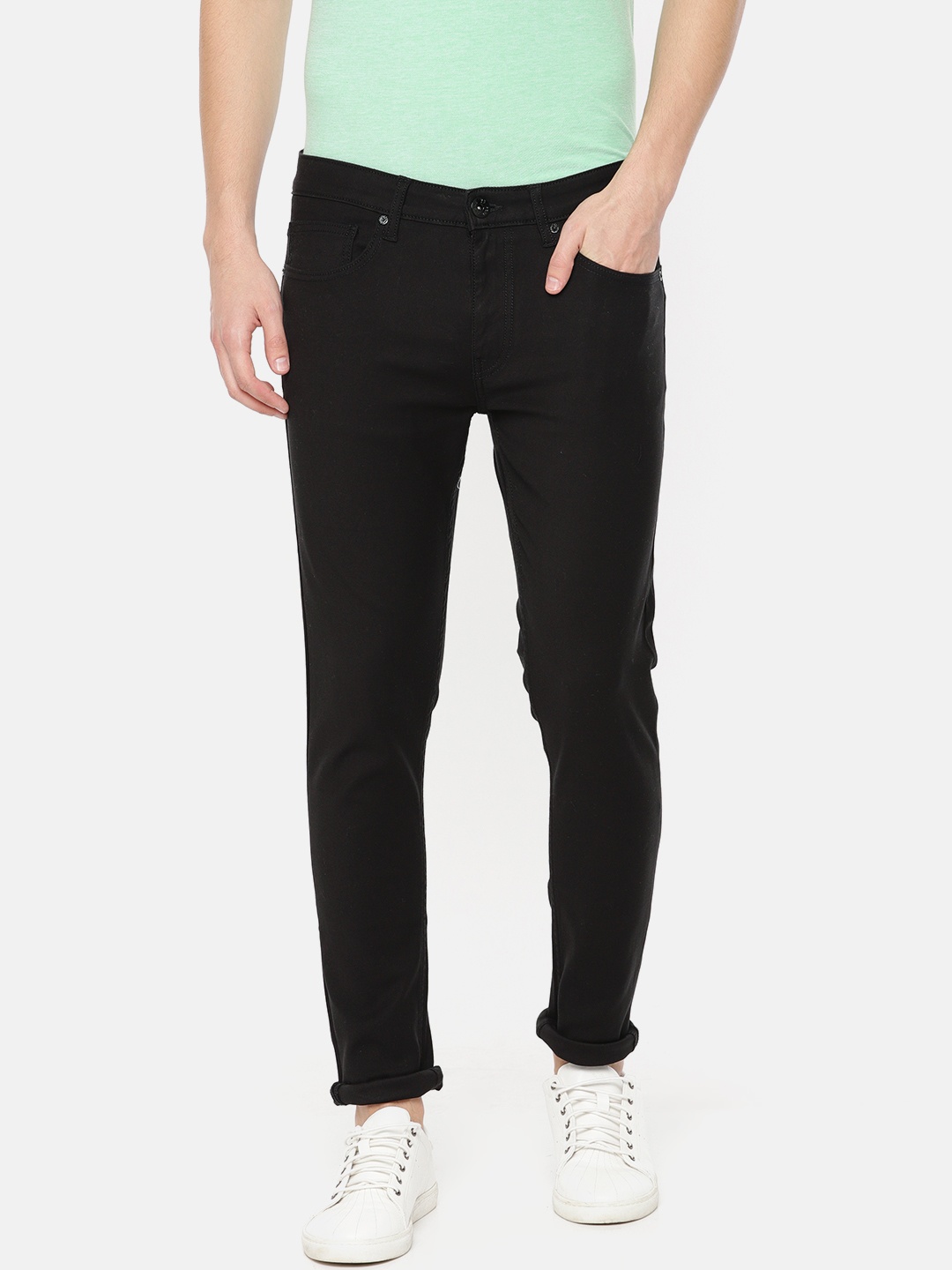 

Pepe Jeans Men Black Slim Fit Mid-Rise Clean Look Stretchable Jeans