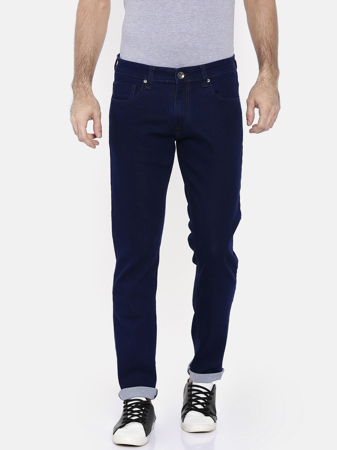 

Pepe Jeans Men Blue Vapour Slim Fit Low-Rise Clean Look Stretchable Jeans