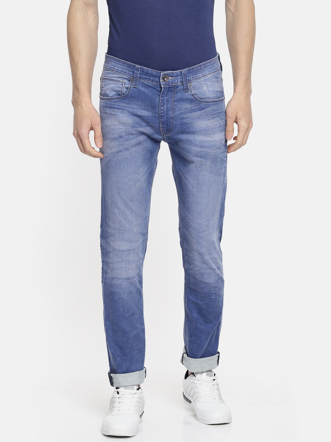 

Pepe Jeans Men Blue Slim Fit Low-Rise Clean Look Stretchable Jeans