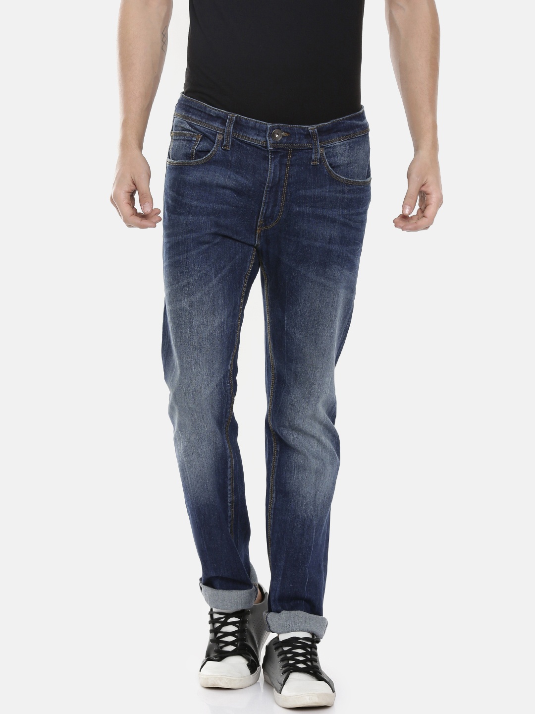 

Pepe Jeans Men Blue KANDY VAPOUR Slim Fit Low-Rise Clean Look Stretchable Jeans