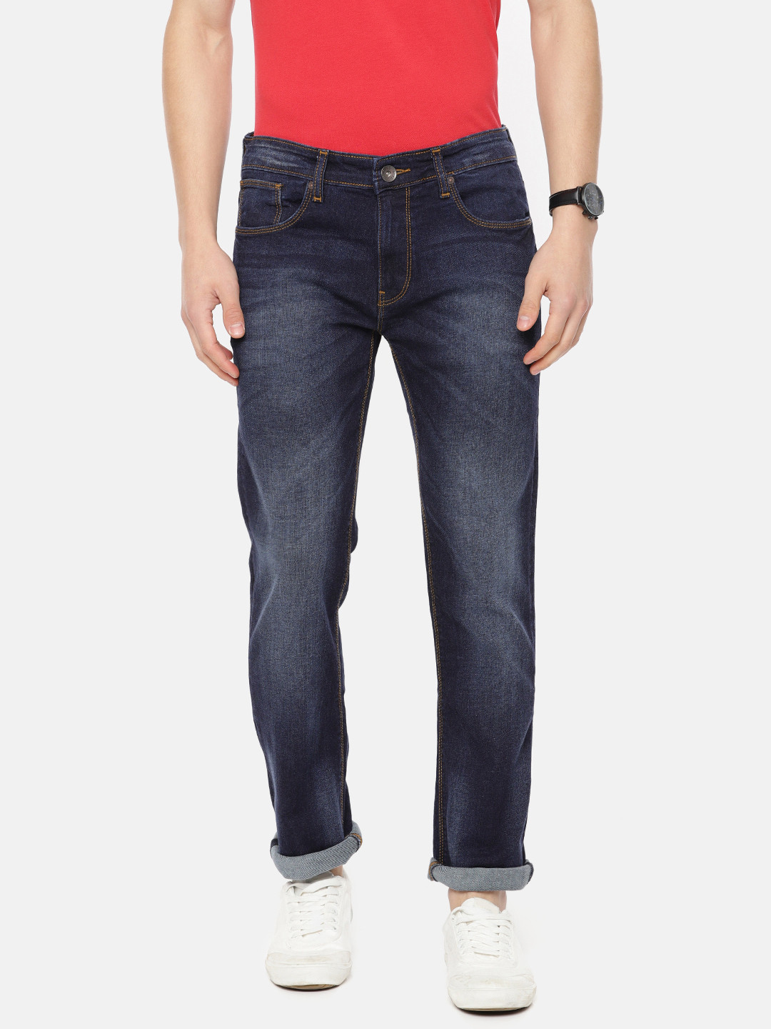 

Pepe Jeans Men Blue Vapour Slim Fit Low-Rise Clean Look Stretchable Jeans