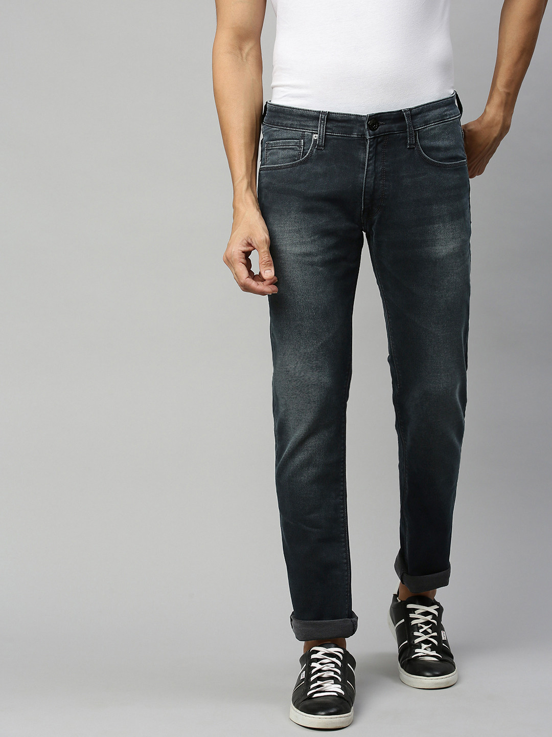 

Pepe Jeans Men Black Slim Fit Low-Rise Clean Look Stretchable Jeans