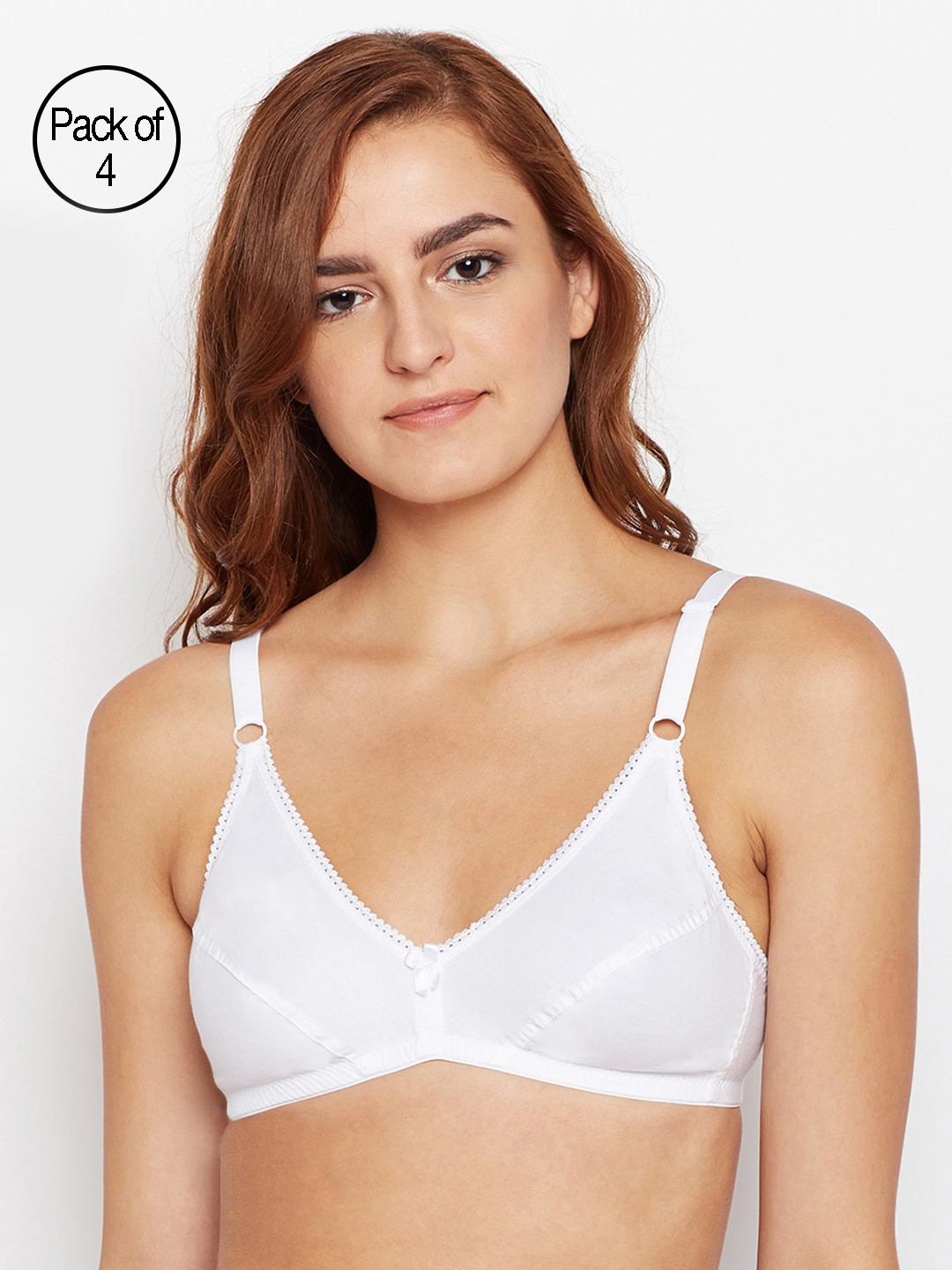 

Bodycare White Solid Non-Wired Non Padded Everyday Bra