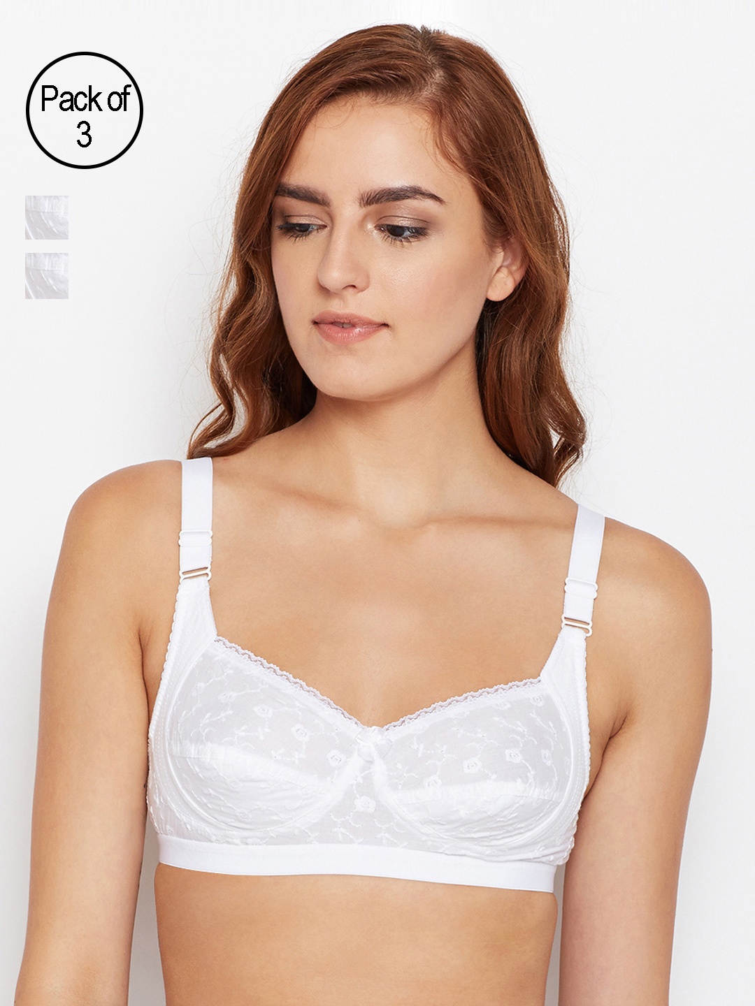 

Bodycare Pack of 3 White Everyday Bras E5549WWW