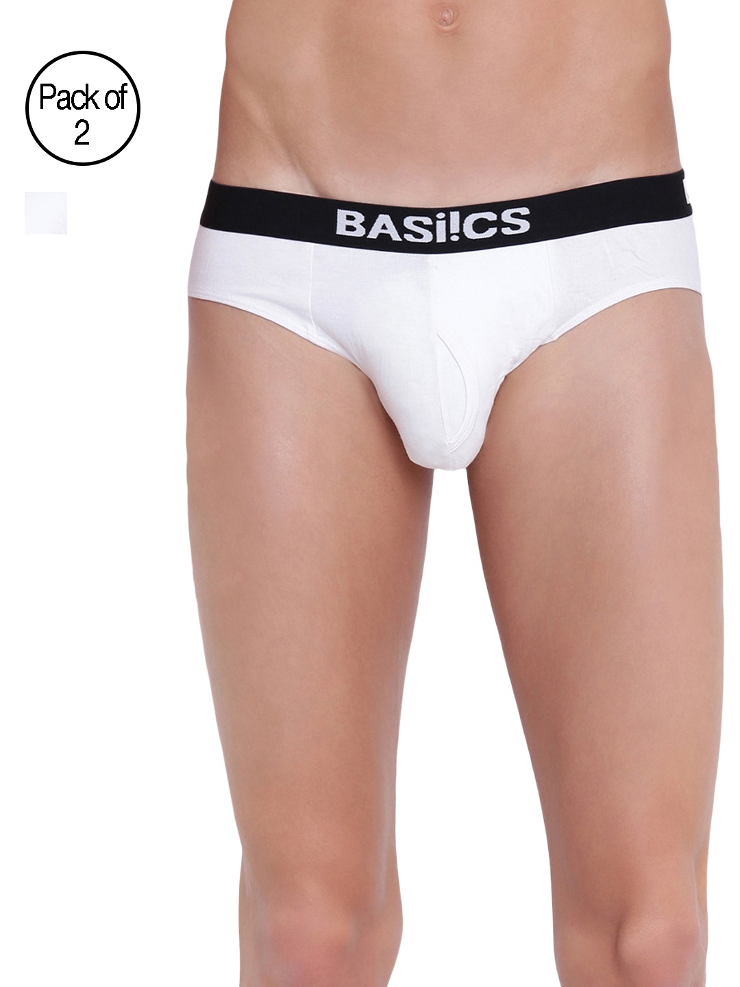 

BASIICS by La Intimo Men Pack of 2 Assorted Basic Briefs BCSBR10B0550