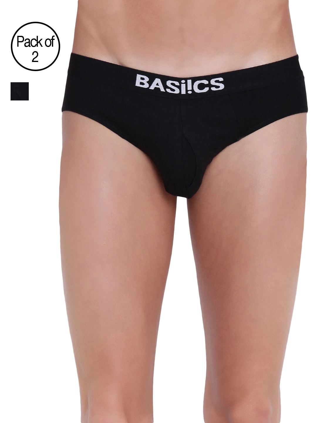 

BASIICS by La Intimo Pack of 2 Urbane Lad Briefs BCSBR12B0880, Navy blue