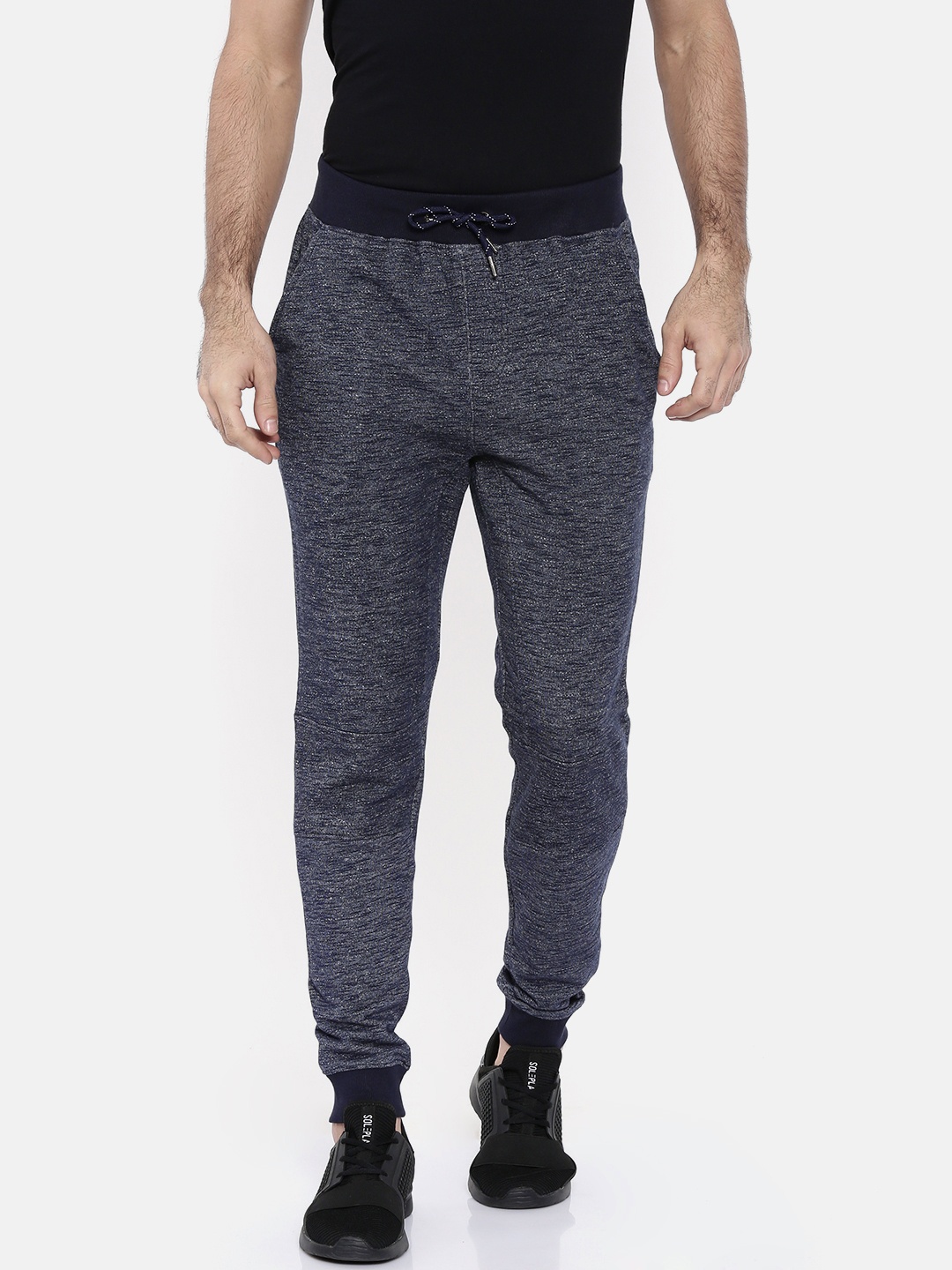 

Lee Cooper Men Navy Solid Joggers, Navy blue