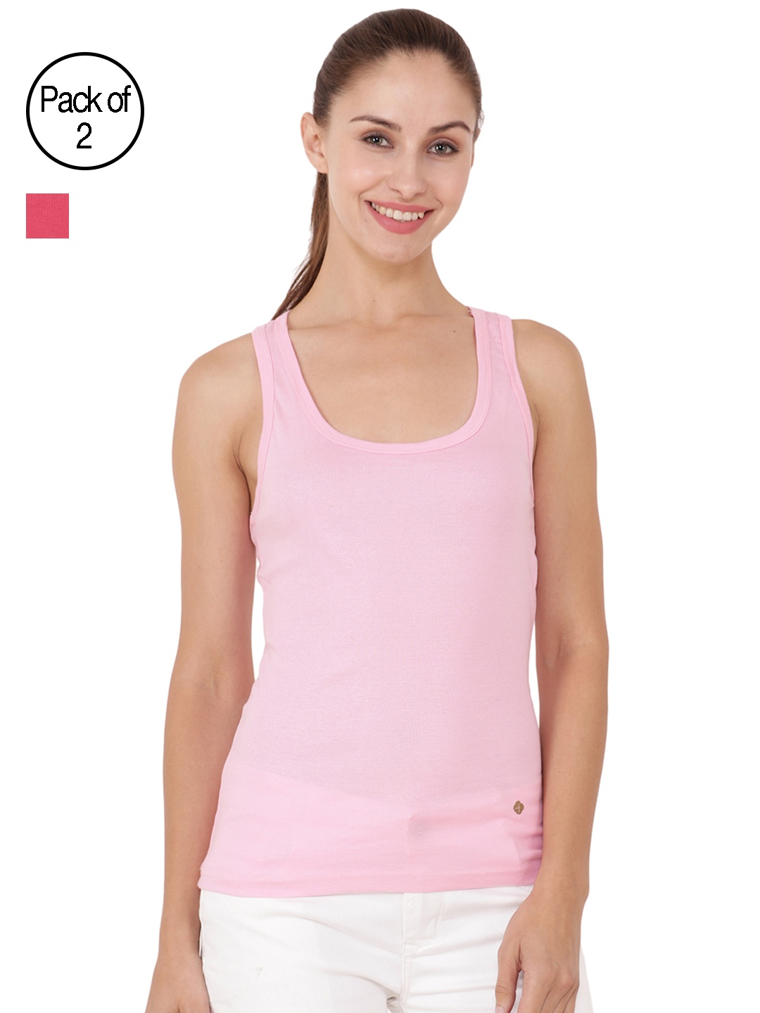 

Floret Women Set of 2 Camisoles, Pink
