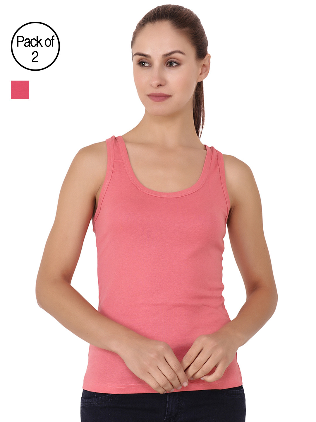 

Floret Women Set of 2 Camisoles, Peach