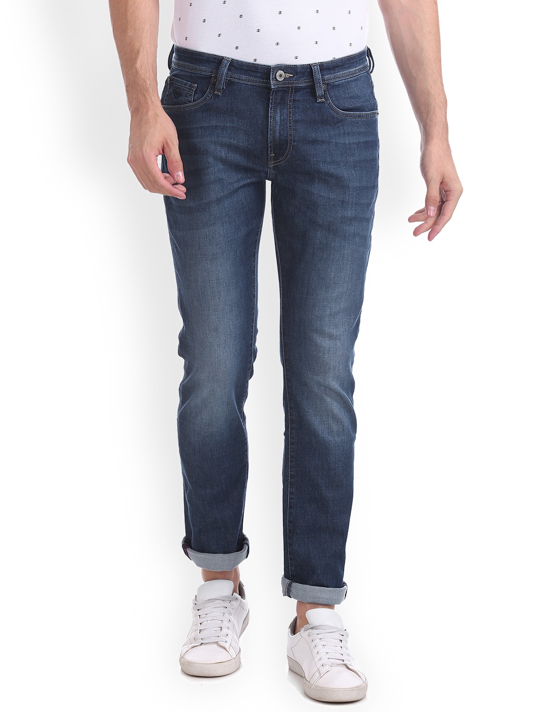 

Arrow Sport Men Navy Blue Slim Fit Mid-Rise Clean Look Stretchable Jeans