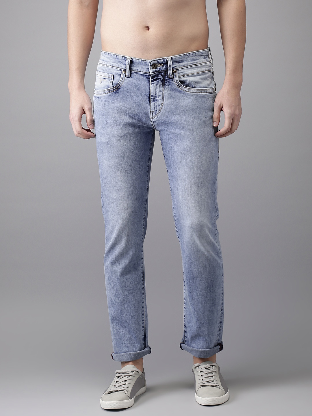 

Flying Machine Men Blue Slim Fit Mid-Rise Clean Look Stretchable Jeans