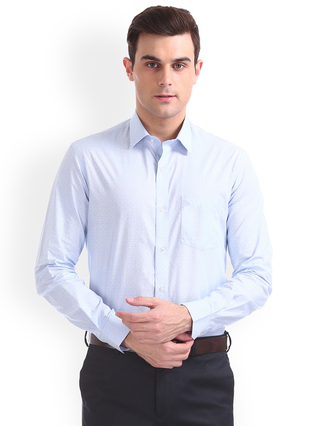 

Arrow Men Blue Regular Fit Printed Casual Shirt