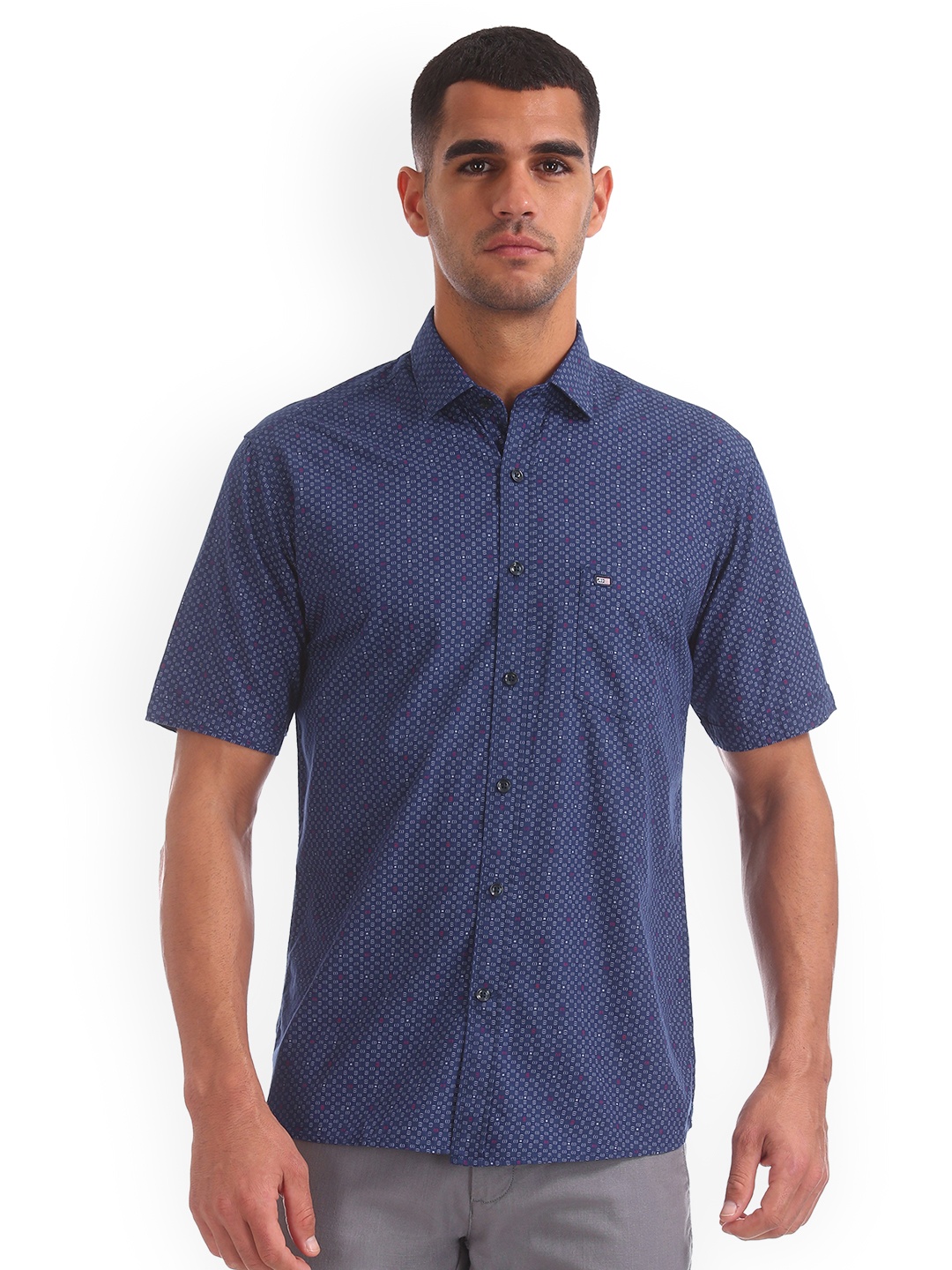 

Arrow Sport Men Blue Regular Fit Printed Casual Shirt