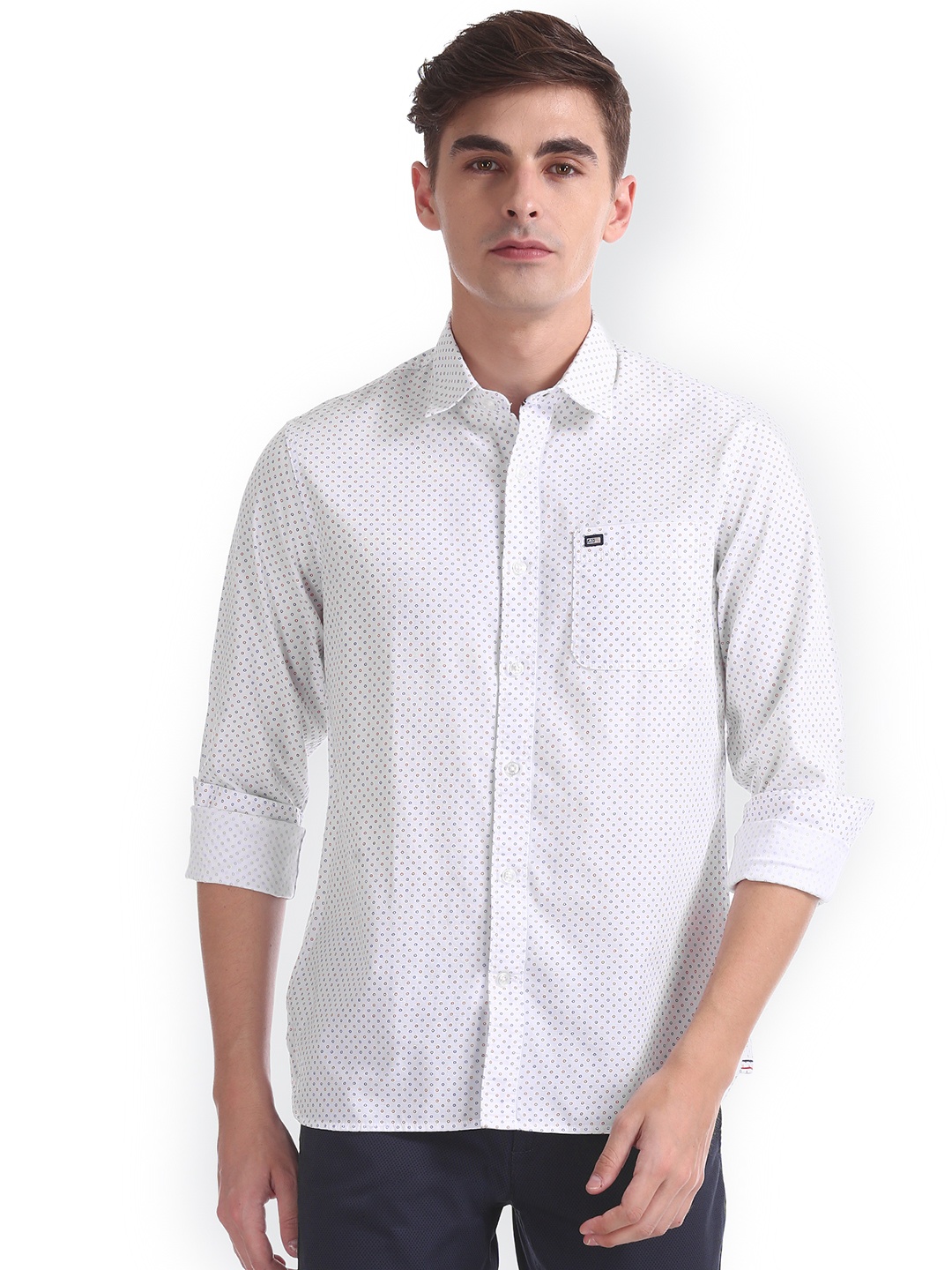 

Arrow Sport Men White Regular Fit Solid Casual Shirt