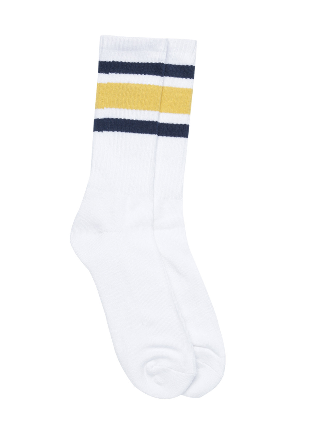 

AMERICAN EAGLE OUTFITTERS Men White Solid CalfLength Socks