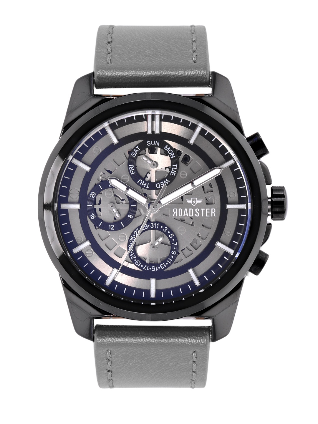

Roadster Men Leather Straps Analogue Chronograph Watch - MFB-PN-NF9129, Metallic