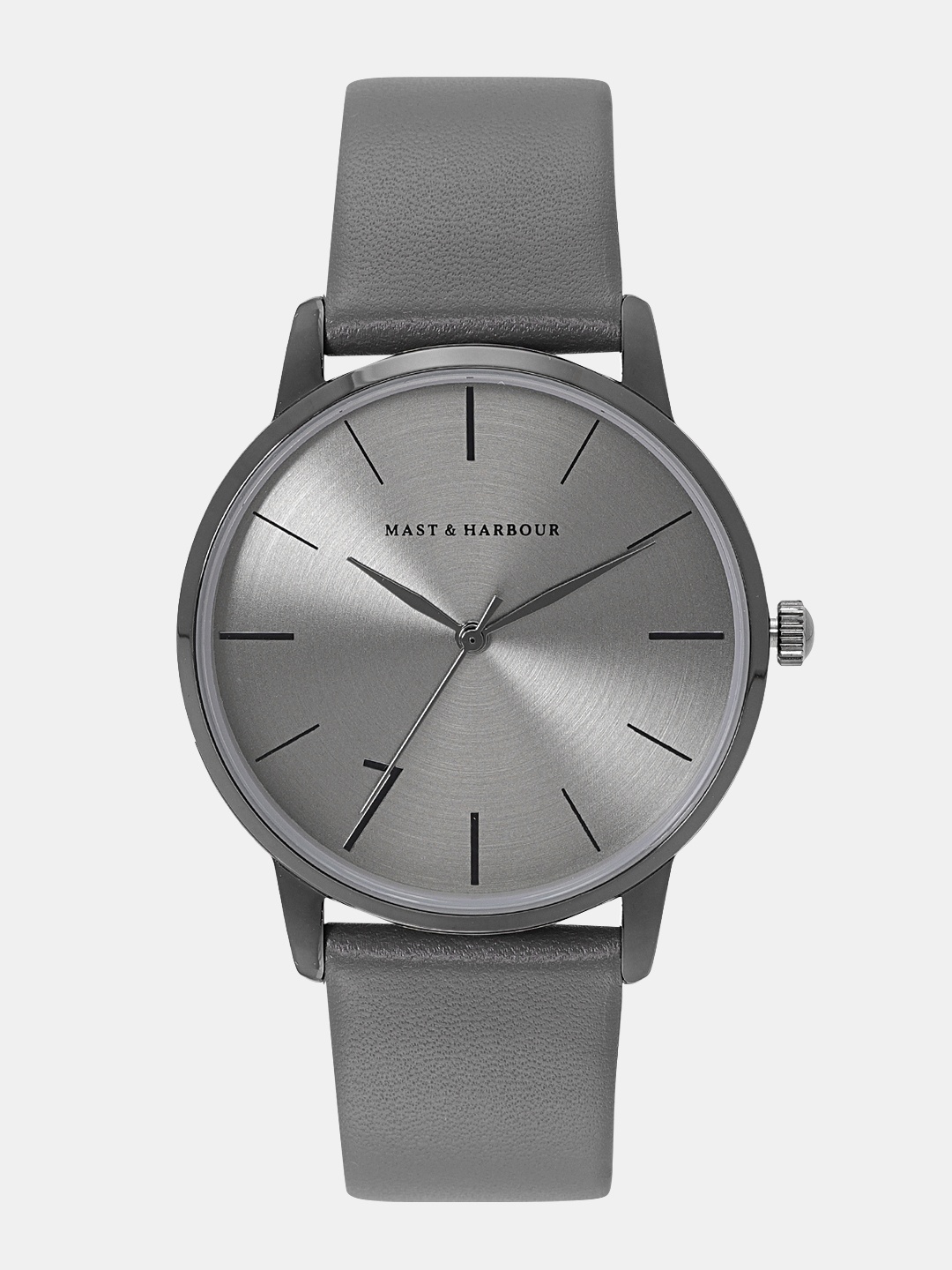

Mast & Harbour Unisex Gunmetal-Toned Analogue Watch MFB-PN-LB-7008, Grey